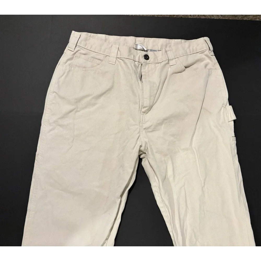 NEW Dickies Utility Painters Pants Carpenter Khaki Workwear Men’s W34/L34